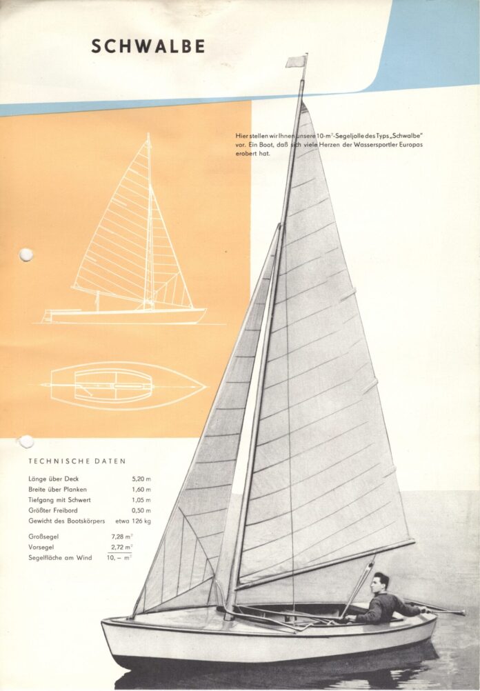 10 m2 Segeljolle Schwalbe - VEB Yachtwerft Berlin - 1960_Seite_001